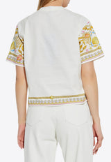 Versace Underwater Barocco Crewneck T-shirt 1021100 1A15408 5K640