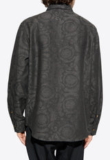 Versace Barocco Jacquard Denim Shirt 1021126 1A15017 2BV70