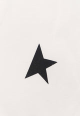 Golden Goose DB Star Print Crewneck T-shirt White GMP01220P00059310364_OPTIC WHITE BLACK_32774266