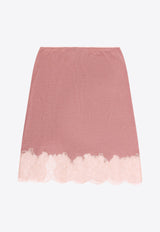 Fendi Lace-Trimmed Cashmere Blend Skirt Pink FZQ999AUZSF1T6N_BLUSH-25_29852373