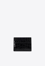 Tom Ford Croc-Embossed Leather Cardholder Black Y0414LCL439G1N001_Black_29843338