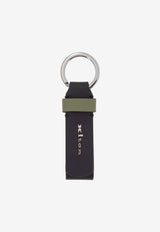 Kiton Ciro Paone Logo Lettering Leather Keyring Black UPEA060N0129703NERO VERDE_Black_29841589