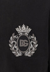 Dolce & Gabbana Heraldic Patch Zip-Up Hooded Sweatshirt Black G9BGDZG7PJ7N0000_Black_29843219