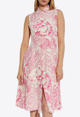 Versace Underwater Barocco Midi Shirt Dress 1021199 1A15398 5K660