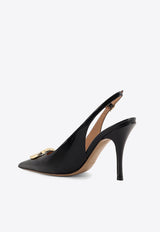 Ferragamo Sara 95 Patent Leather Slingback Pumps Black 01K452784829NERO_Black_29845643