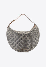 Tory Burch T-Monogram Balloon Jacquard Shoulder Bag Navy 177028405_Tory navy_29844017