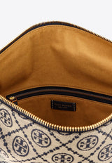 Tory Burch T-Monogram Balloon Jacquard Shoulder Bag Navy 177028405_Tory navy_29844017
