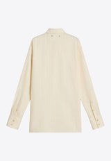 Golden Goose DB Embroidered Buttoned Shirt Off-white GWP02481P00215220102_Antique white_34795065