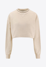 Golden Goose DB Embellished Cropped Sweater Cream GWP02203P00212211616_ARTIC WOLF_34795063