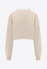 Golden Goose DB Embellished Cropped Sweater Cream GWP02203P00212211616_ARTIC WOLF_34795063