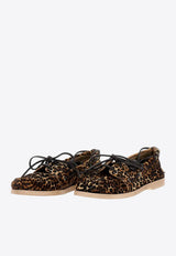 Golden Goose DB Cruise Leopard Print Loafers Brown GWF00883F007619_81487