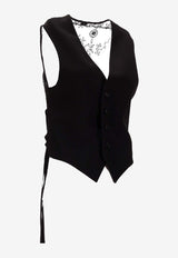Ann Demeulemeester Tiuku Classic Waistcoat Black B0012742FA558_099