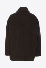 Isabel Marant Fiby Double-Breasted Coat Brown MA0455FAB1D03I_67DK