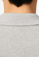 AMI PARIS Ami De Coeur Polo T-shirt Gray HPL411760_0951