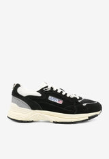 Autry Hyperway Low-Top Suede Sneakers Black HYLWUM_07