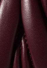 Miu Miu Small Wander Matelassé Leather Hobo Bag Burgundy 5BC125VOOYAN88_F0007