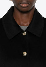 Anine Bing Luca Cashmere Buttoned Jacket Black A0110442_BLK26