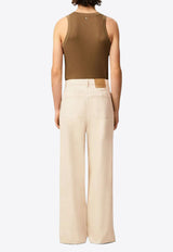 AMI PARIS Essential Wide-Leg Jeans Cream HTR820DE0106_150
