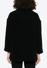 Isabel Marant Fiby Double-Breasted Coat Black MA0455FAB1D03I_01BK