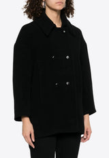 Isabel Marant Fiby Double-Breasted Coat Black MA0455FAB1D03I_01BK