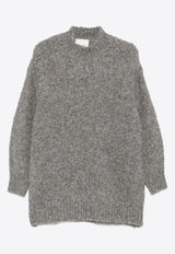 Isabel Marant Idol High-Neck Alpaca Wool Sweater Gray PU0760FAC3L07I_02GY