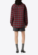 Miu Miu Tartan Check Wool Padded Jacket Multicolor ML855S232172Z_F0I14
