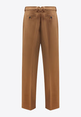 AMI PARIS Wool Tailored Pants Brown HTR423WV0088216_Brown_29841688