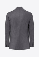 AMI PARIS Double-Breasted Buttoned Blazer Gray HBV006WV0023020_Grey_29839450