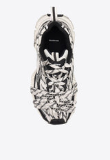 Balenciaga 3XL Extreme Laces Low-Top Sneakers Monochrome 825597W3XHL9010_WHITE / BLACK_29845372