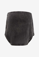 Diesel De-Vany Mini Denim Skirt Gray A194020CEBC02_Grey_29845840