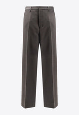 AMI PARIS Wool Wide-Leg Pants Gray HTR423WV0088020_Grey_29844776