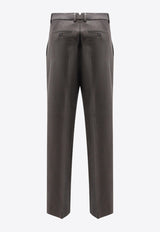 AMI PARIS Wool Wide-Leg Pants Gray HTR423WV0088020_Grey_29844776