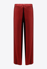Gucci Straight-Leg Silk Pants Red 841101Z7ADF6318_ROSSO ANCORA/MIX_29853633