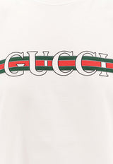 Gucci Signature Web Logo Print T-shirt White 788093XJGL69074_WHITE/MC_29849809