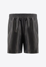 Gucci Elasticated Leather Bermuda Shorts Black 832983XNA7N1000_Black_29850425