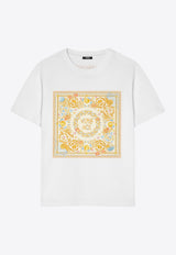 Versace Underwater Barocco Printed Crewneck T-shirt 1021453 1A15724 2W3A0