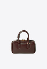 Miu Miu Mini Arcadie Padded Leather Handbag Brown 5BP088VOOOACR3_F0NBL