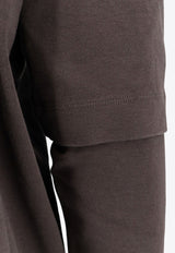 DARKPARK Long-Sleeved Layered T-shirt Brown WJE15JER010080_Brown_35065770