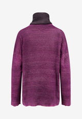 F Cashmere Bruco 89 Cashmere Turtleneck Sweater Purple MBRC89GKA0101_Purple_35066038