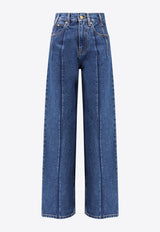 DARKPARK Lu Straight-Leg Jeans Blue WTR66DBL01W072_Blue pleat wash_35066080