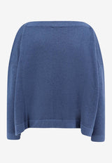 F Cashmere Daisy 1 Cashmere Sweater Blue MDAISYTKP19_Blue_35066024
