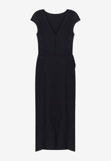 CHIARA BONI La Petite Robe Hesup Embellished Midi Satin Dress Black ABMHESUPRBS37_Black_35065980
