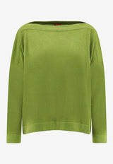 F Cashmere Daisy 1 Cashmere Sweater Green MDAISYTKP17_Green_35065823