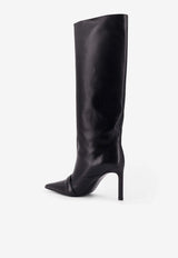 Coperni 90 Belt Knee-High Leather Boots Black COPSH86F6058BLK_Black_35066031