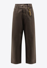 DARKPARK Straight-Leg Chained Pants Brown MTR11FAP050092_Darkbrown_35065928