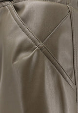 DARKPARK Faux Leather Straight Pants Green WTR42FLT030064_Green_35066025