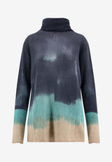 F Cashmere Bruco 7 Cashmere Turtleneck Sweater Multicolor MBRC07GKA0601_Black_35066008