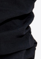 Isabel Marant Maelie Gathered Slim T-shirt Black TS0275FAA1N41I_01BK