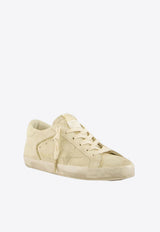 Golden Goose DB Super-Star Distressed Suede Sneakers Beige GWF00103F007560_15110
