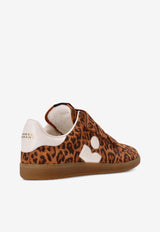 Isabel Marant Beth Leopard Suede Low-Top Sneakers Brown BK0013FAC3E08S_LEEC